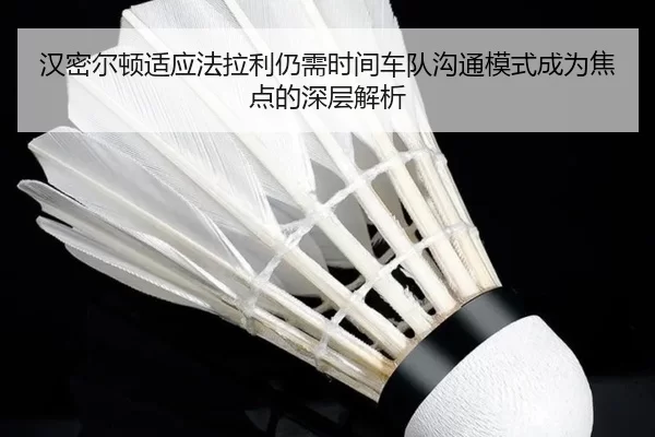 汉密尔顿适应法拉利仍需时间车队沟通模式成为焦点的深层解析